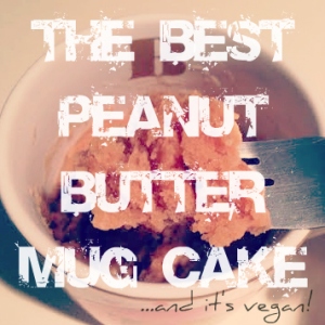 The BEST Peanut Butter Mug Cake... and it's VEGAN!